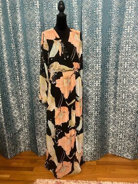 Boho Floral Maxi Dress – Lulus 🌸 Summer Wedding Guest, Flowy size L